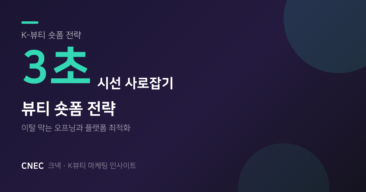 K-뷰티 숏폼, 첫 3초로 일본·미국 시선 사로잡는 법
