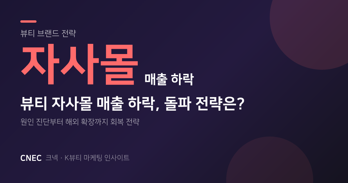 K뷰티 자사몰 매출 하락? 크리에이터·독점 혜택으로 반등하는 법