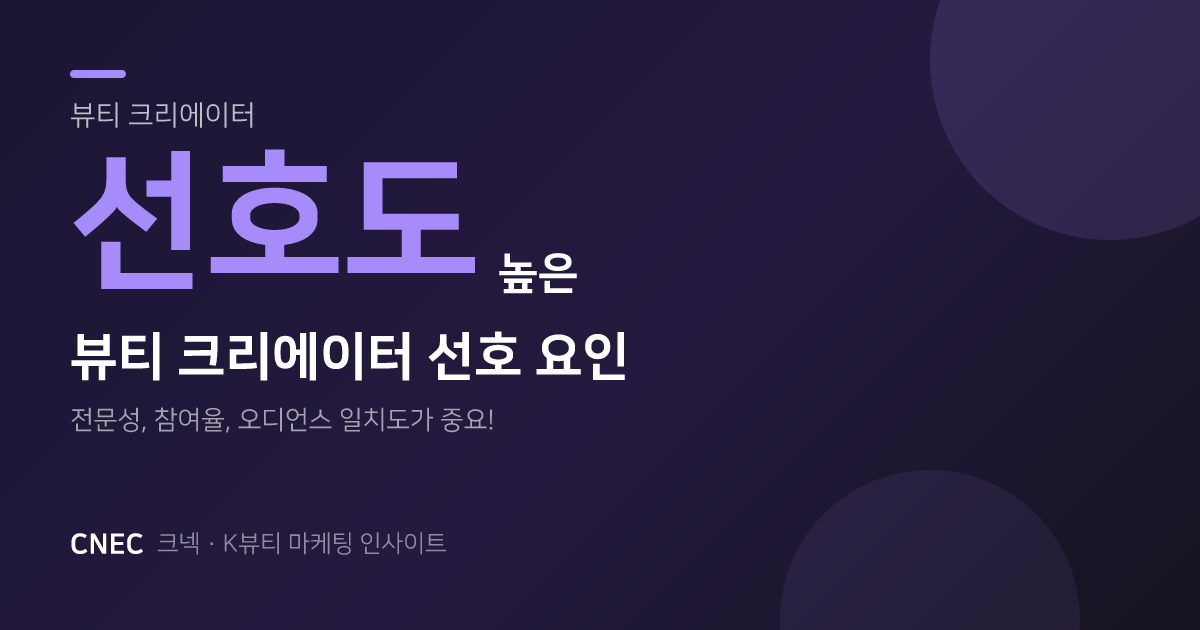K-뷰티 브랜드가 '픽'하는 뷰티 크리에이터: 단순 팔로워 말고 '이것' 본다