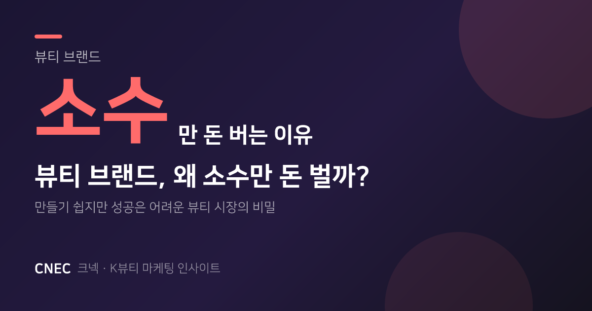뷰티 브랜드 창업은 쉽지만 수익은 소수만 — 돈이 몰리는 구조 분석