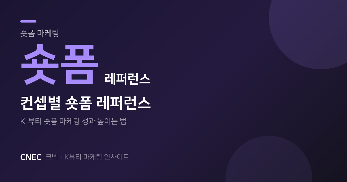 K-뷰티 숏폼, 조회수 터지는 6가지 컨셉 레퍼런스
