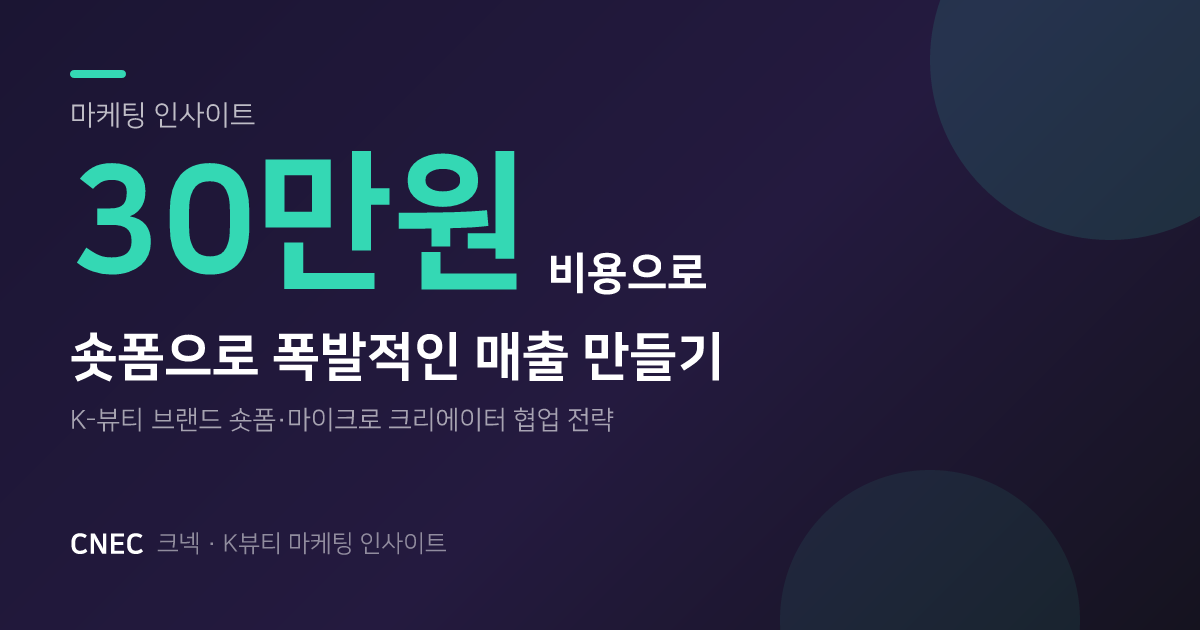 숏폼 마케팅으로 폭발적 매출 만들기: K-뷰티 브랜드 실전 가이드